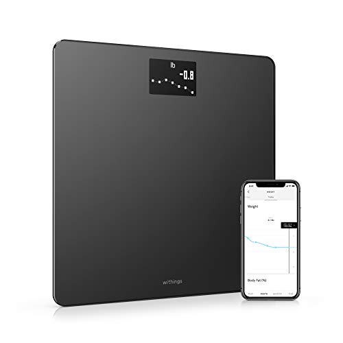 Withings Body Báscula inteligente con conexión Wi-Fi y seguimiento del IMC, báscula digital de baño con sincronización con la aplicación móvil por Bluetooth o Wi-Fi Withings Body Báscula inteligente con conexión Wi-Fi y seguimiento del IMC, báscula digital de baño con sincronización con la aplicación móvil por Bluetooth o Wi-Fi