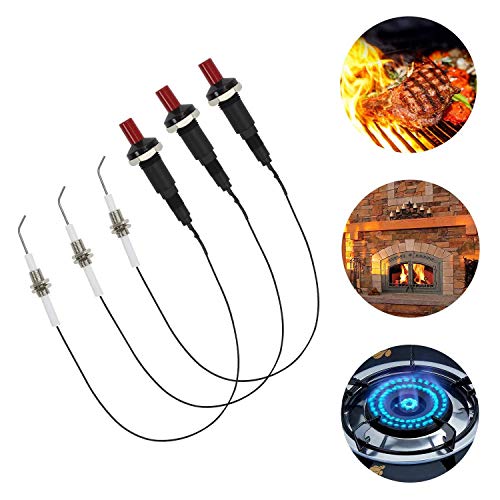 wivarra 3 Piezas Dispositivo ElectróNico de Alambre de BujíA de Encendido de Electrodo de CeráMica Universal para Parrilla y Calentador de Estufa de Gas para Chimenea wivarra 3 Piezas Dispositivo ElectróNico de Alambre de BujíA de Encendido de Electrodo de CeráMica Universal para Parrilla y Calentador de Estufa de Gas para Chimenea