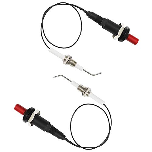 wivarra 3 Piezas Dispositivo ElectróNico de Alambre de BujíA de Encendido de Electrodo de CeráMica Universal para Parrilla y Calentador de Estufa de Gas para Chimenea wivarra 3 Piezas Dispositivo ElectróNico de Alambre de BujíA de Encendido de Electrodo de CeráMica Universal para Parrilla y Calentador de Estufa de Gas para Chimenea