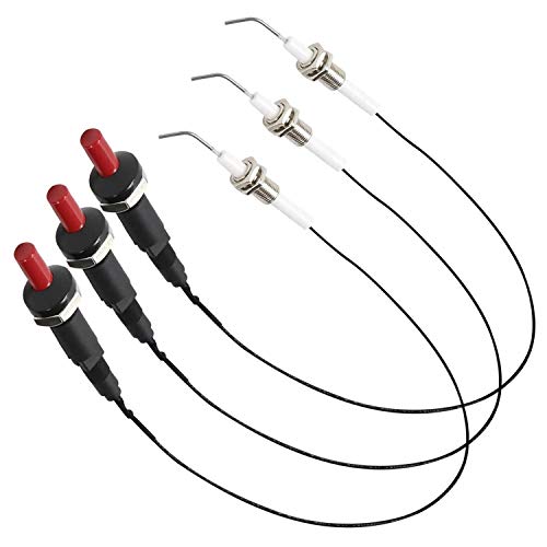 wivarra 3 Piezas Dispositivo ElectróNico de Alambre de BujíA de Encendido de Electrodo de CeráMica Universal para Parrilla y Calentador de Estufa de Gas para Chimenea wivarra 3 Piezas Dispositivo ElectróNico de Alambre de BujíA de Encendido de Electrodo de CeráMica Universal para Parrilla y Calentador de Estufa de Gas para Chimenea