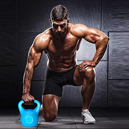 WJJ Pesa Rusa Pesa Rusa 8kg Kettlebell Fitness Kettlebell, Damas Y Hombre Casa Competitiva Squat Kettlebell Ball, Kettlebell Dumbbell 2-8kg (Size : Blue 8KG)