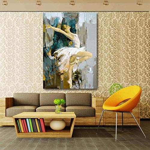 WJWGP Ballet De La Lona Pintura Famosos Artista óLeo CláSico Poster Pared Arte Cuadros Sala Corredor Inicio BailaríN 80x120cm No Marco WJWGP Ballet De La Lona Pintura Famosos Artista óLeo CláSico Poster Pared Arte Cuadros Sala Corredor Inicio BailaríN 80x120cm No Marco