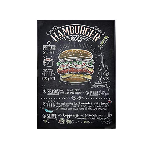 WJWGP Hamburguesa Caliente Perro Rápido Alimentos Poster Cocina Hogar Decoracion Guardería Pared Arte Niños Habitación HD Calidad Lienzo Pintura Negro Blanco Cuadros 60x85cm No Marco WJWGP Hamburguesa Caliente Perro Rápido Alimentos Poster Cocina Hogar Decoracion Guardería Pared Arte Niños Habitación HD Calidad Lienzo Pintura Negro Blanco Cuadros 60x85cm No Marco
