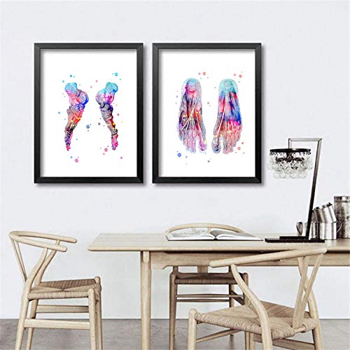 WJWGP Pies Imprimir Conjunto Esqueleto EducacióN Poster Acuarela Arte Pintura Pie Huesos AnatomíA Medicina Pared Arte Imprimir ClíNica Decoracion Cuadro 40x60cmx2 No Marco -1 WJWGP Pies Imprimir Conjunto Esqueleto EducacióN Poster Acuarela Arte Pintura Pie Huesos AnatomíA Medicina Pared Arte Imprimir ClíNica Decoracion Cuadro 40x60cmx2 No Marco -1