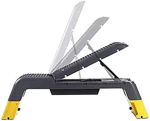 WLDOCA El Ejercicio aeróbico Paso a Paso en la Cubierta, 43.3 '' Ajustable Ejercicios de Fitness Paso Plataforma Entrenador de Gimnasio en casa y Oficina WLDOCA El Ejercicio aeróbico Paso a Paso en la Cubierta, 43.3 '' Ajustable Ejercicios de Fitness Paso Plataforma Entrenador de Gimnasio en casa y Oficina