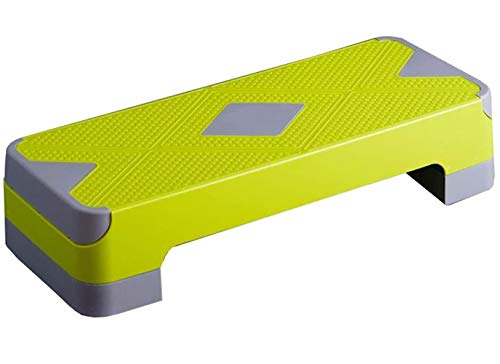 WLDOCA Paso Plataforma, Ajustable Equipo de Ejercicio aeróbico Paso a Paso con 6" - 8" - 10" Risers para Fitness y Ejercicio aeróbico para el Paso de Cardio y Entrenamientos pliométricos,Verde