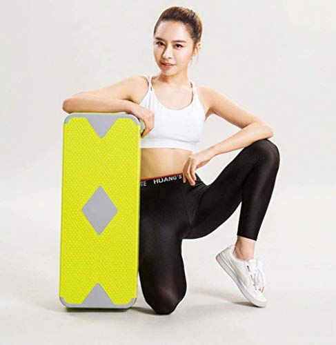 WLDOCA Paso Plataforma, Ajustable Equipo de Ejercicio aeróbico Paso a Paso con 6" - 8" - 10" Risers para Fitness y Ejercicio aeróbico para el Paso de Cardio y Entrenamientos pliométricos,Verde