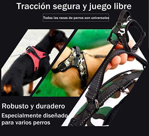 Wodondog Arnés para Perros Reflectantes Cómodo Transpirable Chaleco Acolchado Ajustable Arnés para Perros Grandes Medianos Pequeños (XL, Negro) Wodondog Arnés para Perros Reflectantes Cómodo Transpirable Chaleco Acolchado Ajustable Arnés para Perros Grandes Medianos Pequeños (XL, Negro)