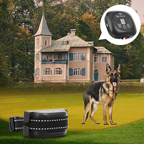 Wodondog Valla Invisible y Collares Antifuga para Perros Cerca Eléctrica para Perros, Sistema Anti-Escape, Cable de 300 m