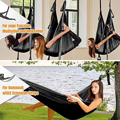 WOERD Hamaca de yoga para ejercicios de inversión, vuelo aéreo, yoga, pilates, karaft, entrenamiento vertical, columpio acrobático, tela, accesorios, azul WOERD Hamaca de yoga para ejercicios de inversión, vuelo aéreo, yoga, pilates, karaft, entrenamiento vertical, columpio acrobático, tela, accesorios, azul