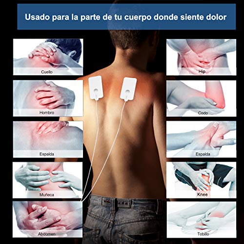 Wolady Masajeador Electroestimulador Digital EMS TENS Masaje Recargable 28 Modo 2 Canales Masajeador Portatil Estimulador Eléctrico Muscular 8 Electrodos 20 Pulsos Aliviar Dolor Espalda Cuello Hombro Wolady Masajeador Electroestimulador Digital EMS TENS Masaje Recargable 28 Modo 2 Canales Masajeador Portatil Estimulador Eléctrico Muscular 8 Electrodos 20 Pulsos Aliviar Dolor Espalda Cuello Hombro