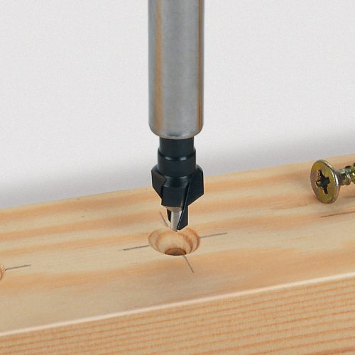 Wolfcraft 2547000 - Avellanador WS, 3 filos, vástago hexagonal diámetro 4-10 mm, plata Wolfcraft 2547000 - Avellanador WS, 3 filos, vástago hexagonal diámetro 4-10 mm, plata