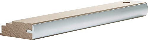 WOLFCRAFT 6947000 (L) taco de madera Profi, fabricación duradera gracias a la barra de protección de aluminio PACK 1, beige