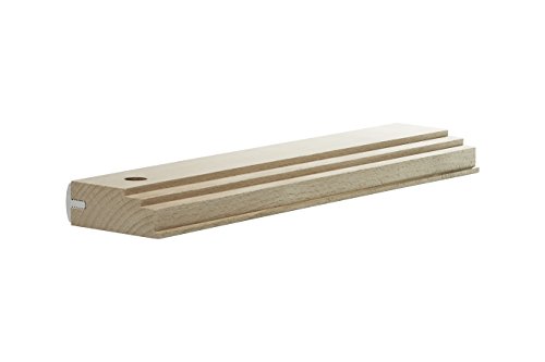 WOLFCRAFT 6947000 (L) taco de madera Profi, fabricación duradera gracias a la barra de protección de aluminio PACK 1, beige