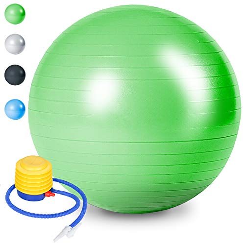 wolketon Gym Ball Balance Ball Fitness Yoga Core Pelvic Ejercicio Ball Máxima Resistencia 300 kg Pilates Ball Yoga