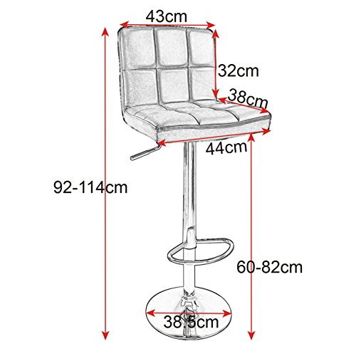 WOLTU 2X Taburete de Bar Silla de Bar Lino Muebles Cocina Taburete Alto Regulable en Altura con Respaldo Sillas Alta Taburetes Tapizado Gris Oscuro