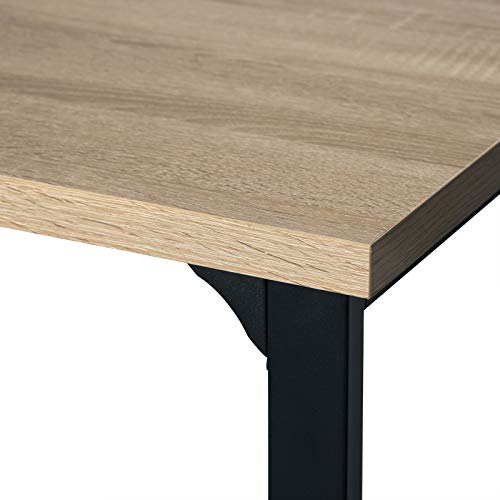WOLTU Mesa de Bar Mesa de Bistro Mesa de Comedor con 3 Estantes, Estructura de Metal, MDF, 120x40x105cm (WxDxH) Roble BT26hei WOLTU Mesa de Bar Mesa de Bistro Mesa de Comedor con 3 Estantes, Estructura de Metal, MDF, 120x40x105cm (WxDxH) Roble BT26hei