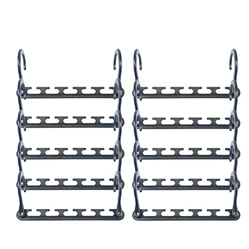 Wonder Hanger – nuevo y mejorado Max 3 X el armario espacio para fácil, sin esfuerzo, no necesita planchado, ropa, se envía montado, Color Gris Wonder Hanger – nuevo y mejorado Max 3 X el armario espacio para fácil, sin esfuerzo, no necesita planchado, ropa, se envía montado, Color Gris