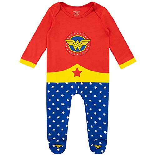 Wonder Woman Pijama Entera y Venda para Niñas Bebés Multi 12-18 Meses