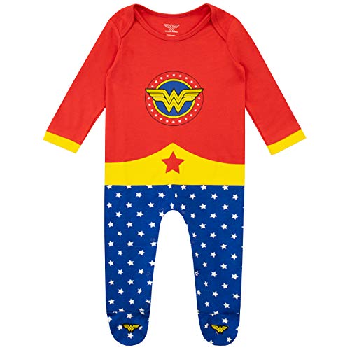 Wonder Woman Pijama Entera y Venda para Niñas Bebés Multi 3-6 Meses