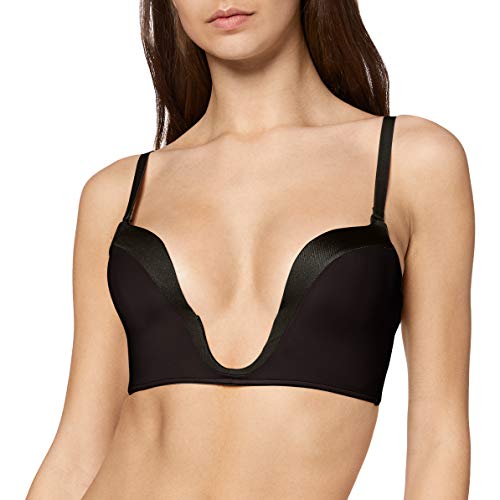 Wonderbra Ultimate Plunge, Sujetador con Escote Para Mujer, Negro (Black), 95A (Talla fabricante: 95A)