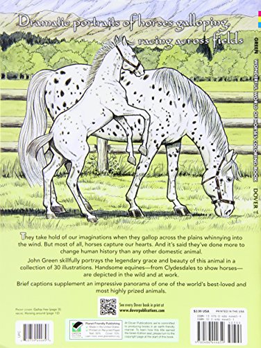 Wonderful World of Horses Coloring Book (Dover Nature Coloring Book)