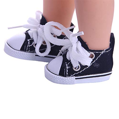 Woorea Zapatos de Lona de Muñeca, Zapatos Deportivos de Moda para Niñas de 14 Pulgadas,Calzado de Gimnasia para Recién Nacidos, Juguetes para Bebés Compatibles con Muñeca