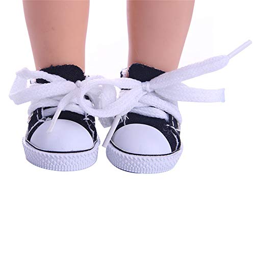 Woorea Zapatos de Lona de Muñeca, Zapatos Deportivos de Moda para Niñas de 14 Pulgadas,Calzado de Gimnasia para Recién Nacidos, Juguetes para Bebés Compatibles con Muñeca