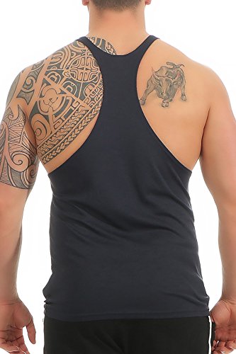 Work Hard Camiseta sin Mangas, Tank Top Stringer de musculación para Hombre, Größe Textil:XXL, Farbe:Azul Marino/Navy Work Hard Camiseta sin Mangas, Tank Top Stringer de musculación para Hombre, Größe Textil:XXL, Farbe:Azul Marino/Navy
