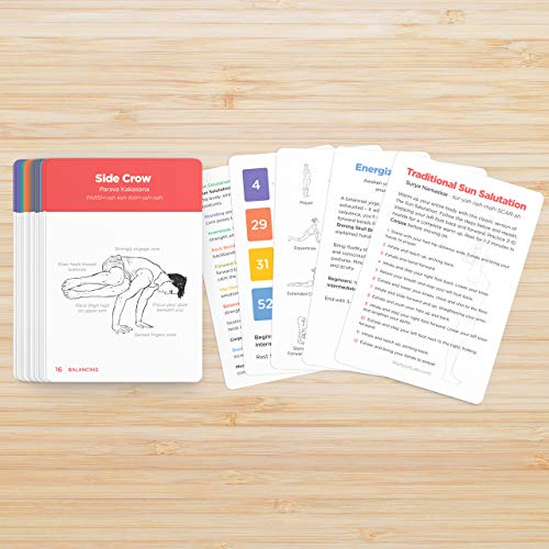 WorkoutLabs Tarjetas plásticas de Yoga con Lengua sánscrito para intermedio Estudio Visual, secuenciación de Clases, práctica con posturas, Ejercicios de respiración y meditación WorkoutLabs Tarjetas plásticas de Yoga con Lengua sánscrito para intermedio Estudio Visual, secuenciación de Clases, práctica con posturas, Ejercicios de respiración y meditación