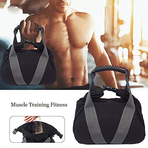 Wosiky Bolsa de Arena Kettlebell con Mancuernas con Pesas Ajustables, Ideal para Entrenar en casa