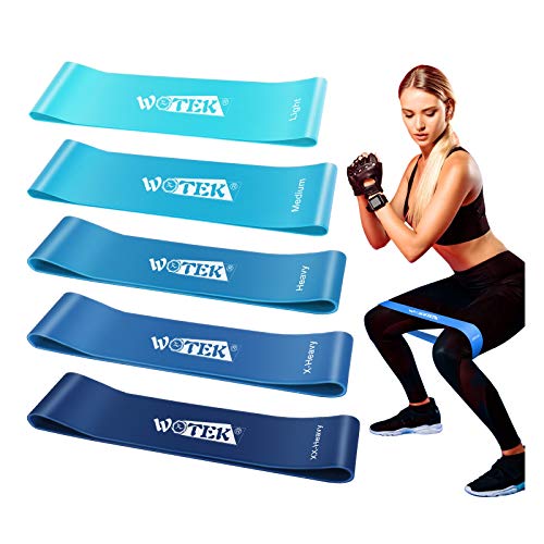 WOTEK Bandas Elasticas Fitness, Cintas Elasticas Musculacion Goma Elastica Fitness Bandas Elasticas Musculacion Bandas De Resistencia para Yoga,Fuerza,Fisioterapia,Crossfit,Pilates,Estiramientos WOTEK Bandas Elasticas Fitness, Cintas Elasticas Musculacion Goma Elastica Fitness Bandas Elasticas Musculacion Bandas De Resistencia para Yoga,Fuerza,Fisioterapia,Crossfit,Pilates,Estiramientos