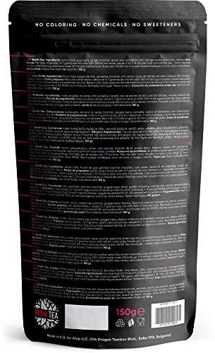 WOW TEA SlimFit Té - Té adelgazante extra poderoso con té verde orgánico, yerba mate y jengibre - Acelera el metabolismo, frena los antojos de comida y ayuda con la quema de grasa | 150g, Made in EU WOW TEA SlimFit Té - Té adelgazante extra poderoso con té verde orgánico, yerba mate y jengibre - Acelera el metabolismo, frena los antojos de comida y ayuda con la quema de grasa | 150g, Made in EU
