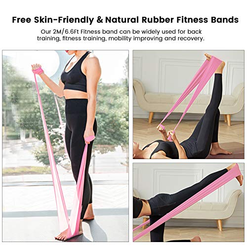 WOWDSGN Bandas de Resistencia, Juego de 3 Bandas Elásticas Musculacion para Fitness con 3 Niveles, Resistencia Antideslizante para Piernas y Glúteos,con Guía de Ejercicios y Bolsa de Almacenamiento