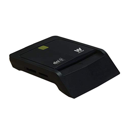 Woxter Lector Dni Combo - Lector DNI electrónico, Compatible con Las Tarjetas Smart Cards o Tarjetas Inteligentes, con 3 Ranuras para Tarjetas, Color Negro Woxter Lector Dni Combo - Lector DNI electrónico, Compatible con Las Tarjetas Smart Cards o Tarjetas Inteligentes, con 3 Ranuras para Tarjetas, Color Negro