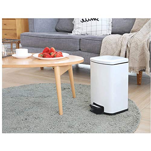 WPBOY Botes de Basura Acero Inoxidable Bote de Basura, con la Tapa litros Pedal Cubo de Basura, 1.3/1.8/2.3/3.1 galones de Capacidad, for la Cocina, Oficina, hogar, Dormitorio Cubos de Reciclaje WPBOY Botes de Basura Acero Inoxidable Bote de Basura, con la Tapa litros Pedal Cubo de Basura, 1.3/1.8/2.3/3.1 galones de Capacidad, for la Cocina, Oficina, hogar, Dormitorio Cubos de Reciclaje