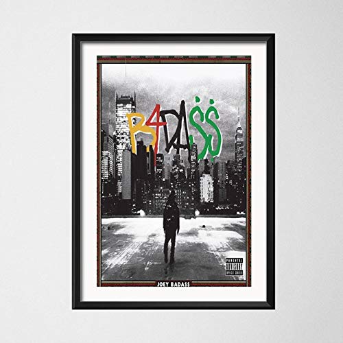 wqmdeshop Todo Amerikkkan Badass Joey Bada $$ Portada del Álbum De Música Rap Hip Hop Art Canvas Wall Poster 50X70Cm -Jp2866