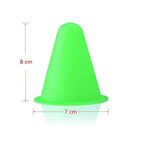Wskderliner 50x Conos de Patinaje sobre Ruedas de Vistoso Tráfico Plástico Obstáculo para Entrenamiento Educación Física Wskderliner 50x Conos de Patinaje sobre Ruedas de Vistoso Tráfico Plástico Obstáculo para Entrenamiento Educación Física