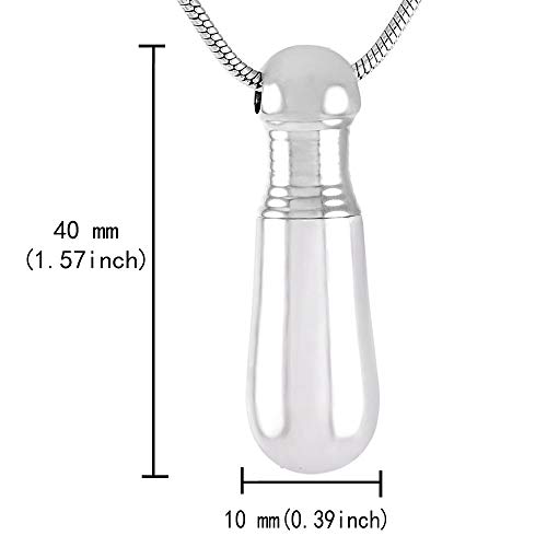 WSXEDC Collar De Cenizas,Urna De Cremación Joyería Esposa Letra Vintage Bate De Béisbol Colgante Piedra De Nacimiento Cenizas O Muestra De Cabello Medallón Conmemorativo