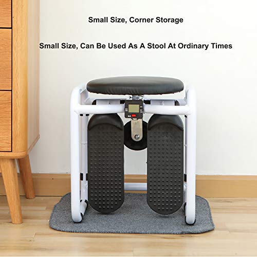 WSZGR Casa Stepper,aeróbic Stepper Cardio Twister hacia Arriba-Down Stepper Aparato De Ejercicios,Multi-función Stepper Cardio Training Blanco-a