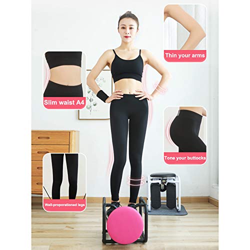 WSZGR Casa Stepper,aeróbic Stepper Cardio Twister hacia Arriba-Down Stepper Aparato De Ejercicios,Multi-función Stepper Cardio Training Blanco-a WSZGR Casa Stepper,aeróbic Stepper Cardio Twister hacia Arriba-Down Stepper Aparato De Ejercicios,Multi-función Stepper Cardio Training Blanco-a