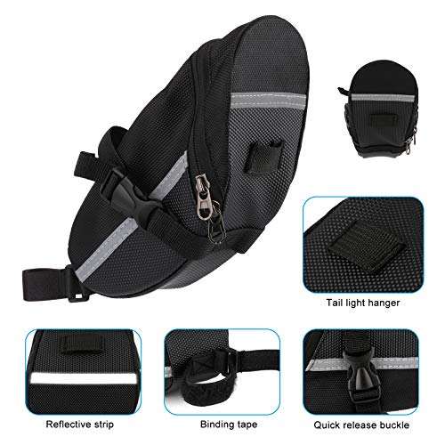 Wukong-Bolsa de sillín de Bicicleta con Herramientas de reparación 16 en 1 Kit de Herramientas de reparación de neumáticos de pinchazos de Bicicleta Multifuncional Wukong-Bolsa de sillín de Bicicleta con Herramientas de reparación 16 en 1 Kit de Herramientas de reparación de neumáticos de pinchazos de Bicicleta Multifuncional
