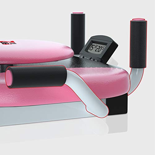 WWZL Asistente de Abdominales Multifuncional, Tablero de Rack de Flexiones 4 en 1 Equipo de Fitness para Músculos Abdominales con Pantalla Digital para Regalo de Oficina en Casa,Azul