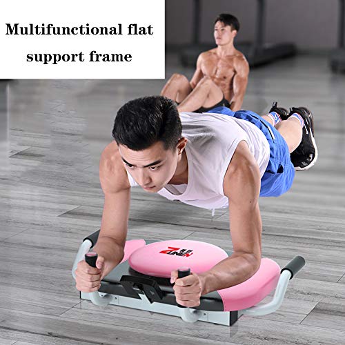 WWZL Asistente de Abdominales Multifuncional, Tablero de Rack de Flexiones 4 en 1 Equipo de Fitness para Músculos Abdominales con Pantalla Digital para Regalo de Oficina en Casa,Azul