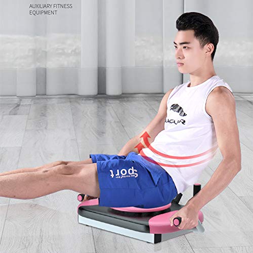 WWZL Asistente de Abdominales Multifuncional, Tablero de Rack de Flexiones 4 en 1 Equipo de Fitness para Músculos Abdominales con Pantalla Digital para Regalo de Oficina en Casa,Azul