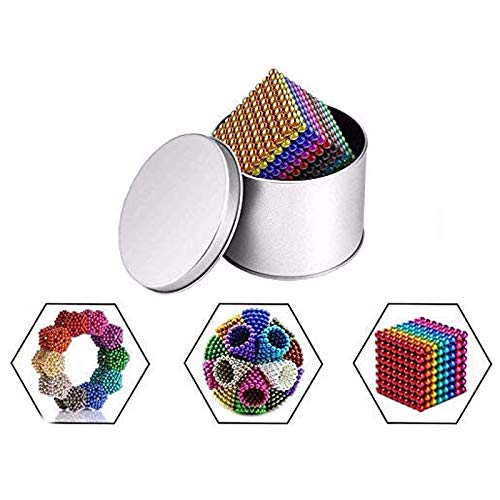 WXPE Mágico Pequeña Bola Creativa Cubo de Mágico Rompecabezas Bola, 1000 Piezas 5 mm Juguetes de Bricolaje Bloques de construcción para le Desarrollo Aprendizaje y Alivio del estrés Juguetes WXPE Mágico Pequeña Bola Creativa Cubo de Mágico Rompecabezas Bola, 1000 Piezas 5 mm Juguetes de Bricolaje Bloques de construcción para le Desarrollo Aprendizaje y Alivio del estrés Juguetes