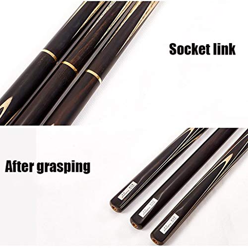 WXS Taco de Billar, Hecho a Mano 3/4 Pieza Taco de Snooker 10mm-Extensiones Negro 8 del Billar Bar con Caja de Varilla (Color : #3) WXS Taco de Billar, Hecho a Mano 3/4 Pieza Taco de Snooker 10mm-Extensiones Negro 8 del Billar Bar con Caja de Varilla (Color : #3)
