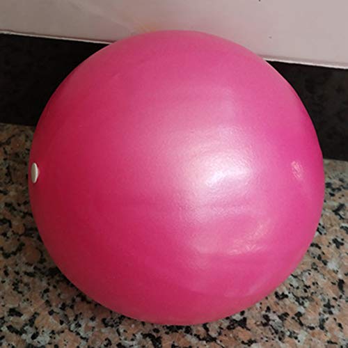 Wyi Mini pelota de yoga de 25 cm (7 a 9 pulgadas), mini pelota de ejercicio, pilates, fitness, yoga, terapia, pelota de estabilidad, para pilates con pajita inflable