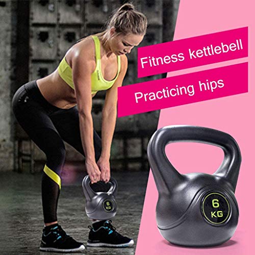 WYZXR Kettlebell de Entrenamiento de Fuerza física, Pecho de Entrenamiento, Brazo Delgado, Cintura Delgada, Seguridad Antideslizante, Equipo de Ejercicio Deportivo con Forma de Yoga, 6 kg