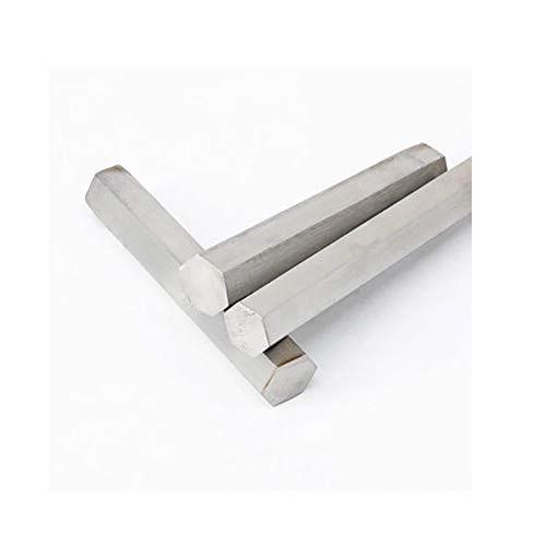 Wzwwjs Aluminio Hexagonal Barra sólida, una Buena procesabilidad, Longitud 600 mm, H: 22mm, 23mm,H:22mm